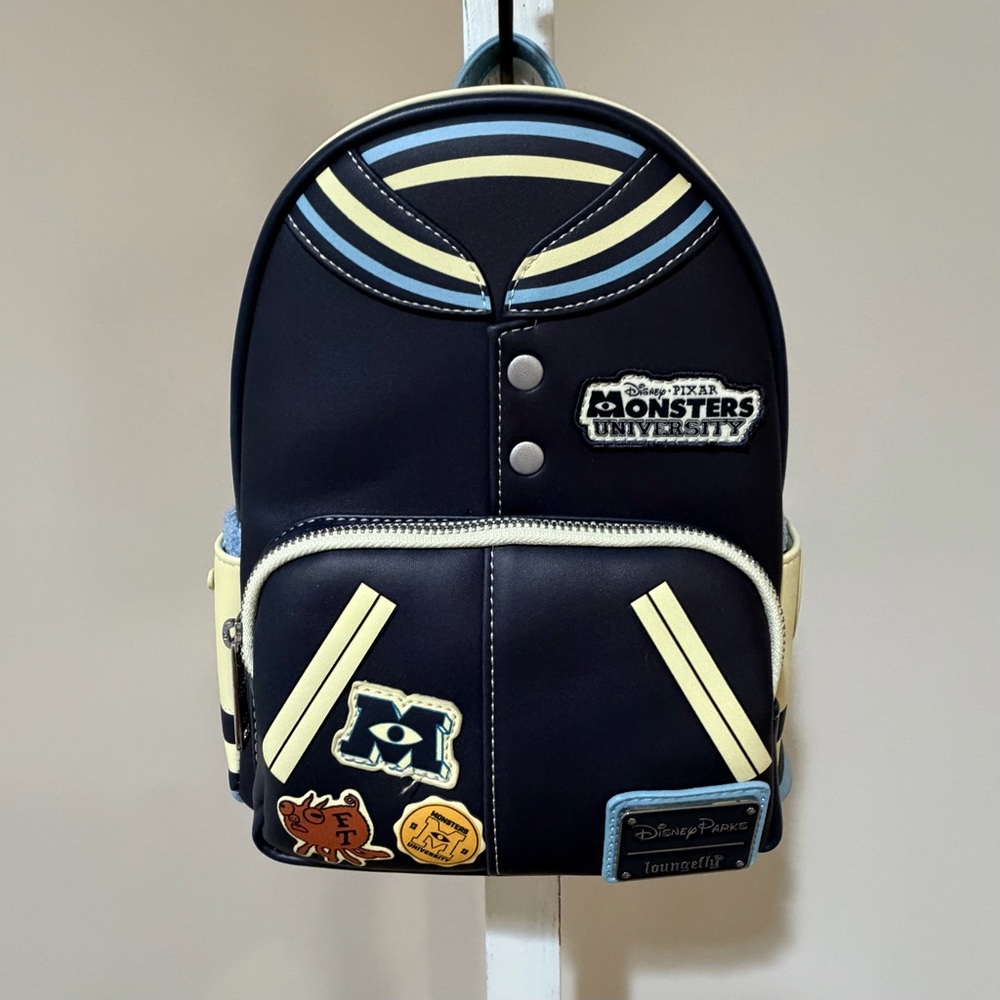 NEW SOLD OUT DISNEY PARKS LOUNGEFLY MONSTERS UNIVERSITY PIXAR BACKPACK BAG